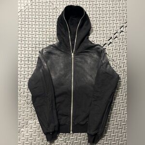 Men’s Small Tie-Dye Black Reversible
Streetwear Zip Up Hoodie